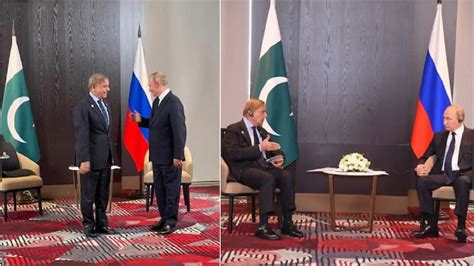 Viral Video Pakistan Pms Awkward Moment During Sco Meeting Makes Putin