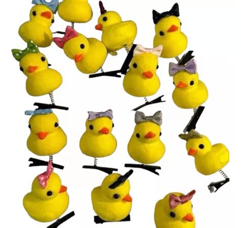 100 Patitos Pollitos Horquilla Kawaii Pasador Envío gratis