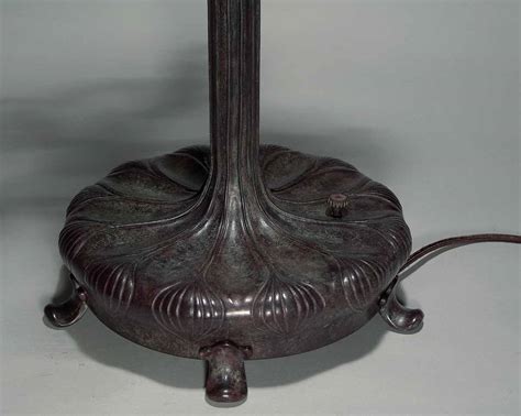 367 Telescoping Libary Bronze Tiffany Lamp Base