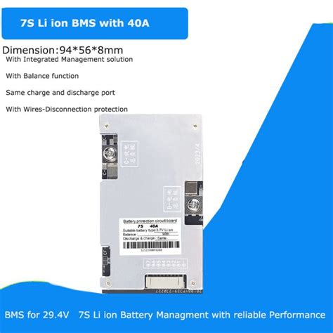 S V Or V Li Ion Battery Bms With A Constant Current And