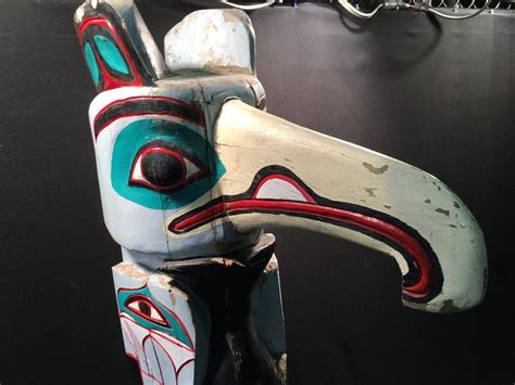 Guardian Spirit Haida Bear Clan Totem Pole Carved By A Member Of The