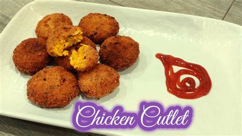 Chicken Cutlet Homemade Chicken Cutlet Snacks Recipe Youtube