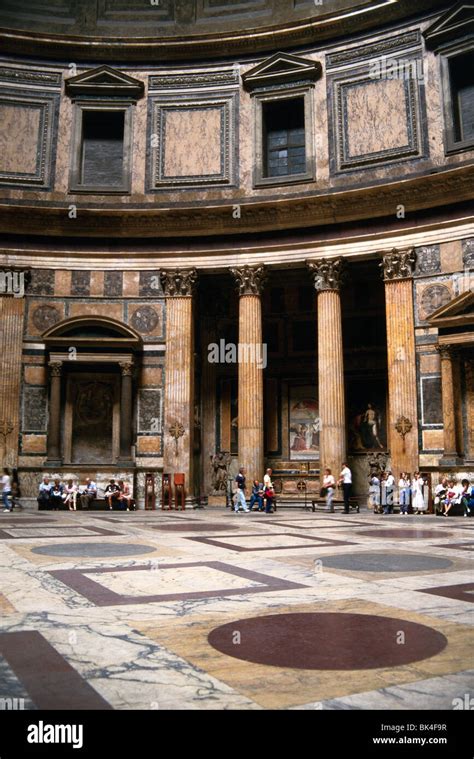 Interior on the Pantheon, Rome Stock Photo - Alamy