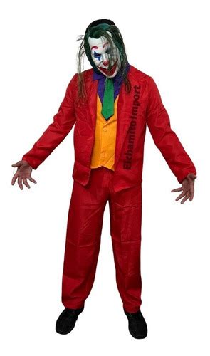 Traje Disfraz Guason Payaso Joker Halloween Adulto Cuotas Sin Inter S