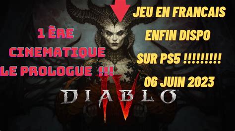 Diablo IV ENFIN DISPO EN FRANCAIS 1 ère CINÉMATIQUE