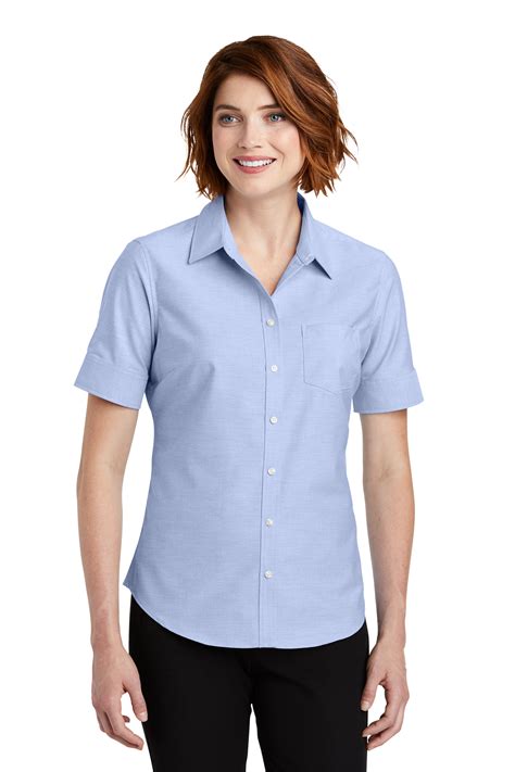 Port Authority ® Womens Short Sleeve Superpro ™ Oxford Shirt Product