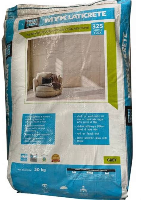 Myk Laticrete 325 Grey Tile Adhesive 20kg Bag At Rs 800 Bag In Mumbai