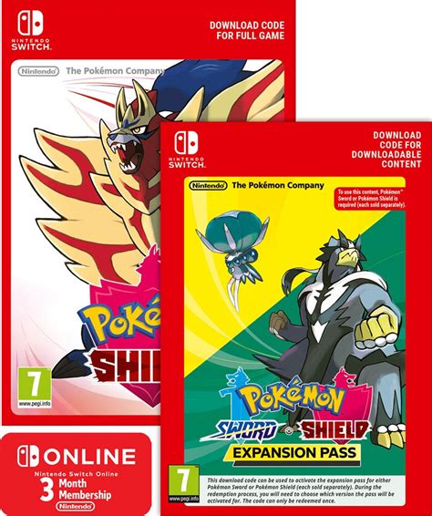 Pokémon Shield Expansion Pass 3 Months Switch Online Game