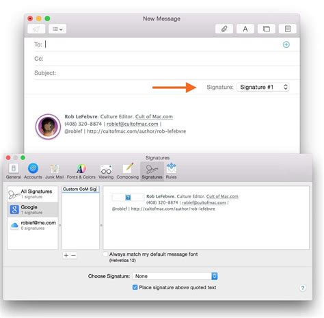 How To Create An Html Signature For Apple Mail Cult Of Mac