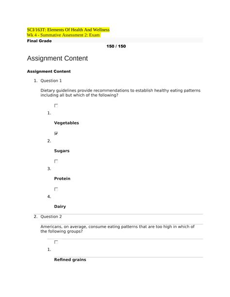 Solution Wk Summative Assessment Exam Studypool