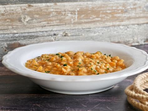 Pasta Integrale In Zuppa Di Ceci E Zucca A Zucchero Zero