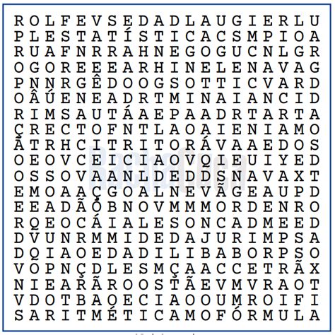 Racha Cuca Caça Palavra - CAÇA-PALAVRAS - MATEMÁTICA - RACHA CUCA - Reforçando de Matemática
