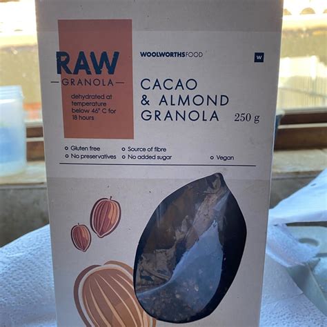 Woolworths Food Raw Granola Cacao And Almond Granola Reviews Abillion