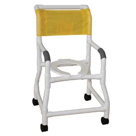 Pvc Shower Chair By Mjm 18 Wide With Flared Base 3 Twin Nylon Rust