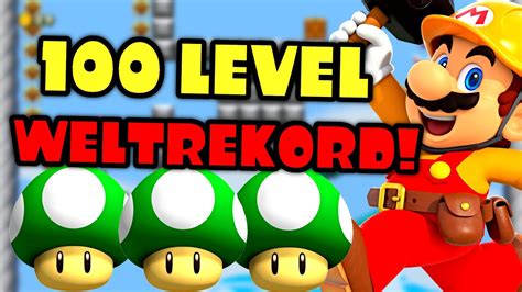 Neuer 100 Level Weltrekord In 1 13 56 Super Mario Maker 2 Speedrun