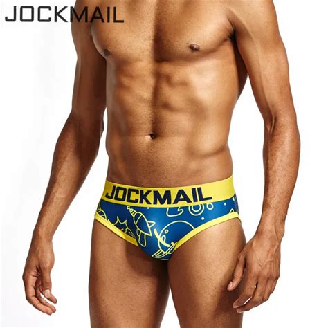 Jockmail Brand Men Underwear Briefs Fashion Low Waist Gay Underwear