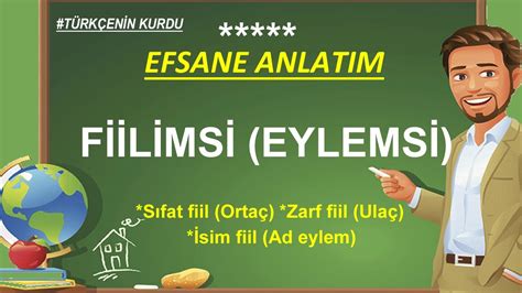 Fiilimsi Sıfat Fiil Zarf Fiil Ortaç Bağ Eylem Ulaç TYT