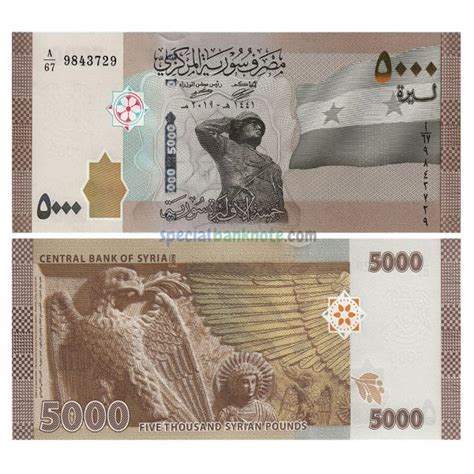 Syria 5000 Pound Banknote 2019 UNC Special Minds Store