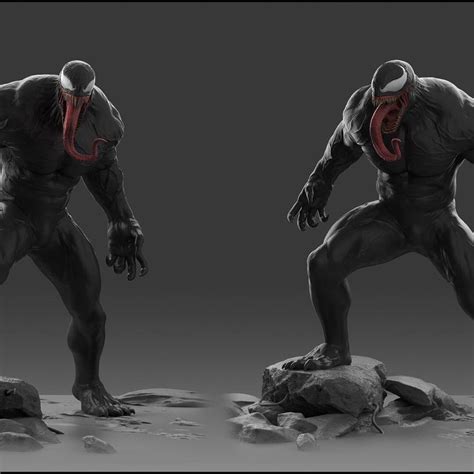 Venom Concept Art Reveal Some Alternate Slightly More Horrifying Takes