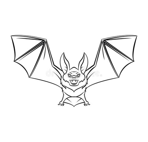 Bat Tattoo Vector Illustration Stock Vector - Illustration of nature, animal: 47882544