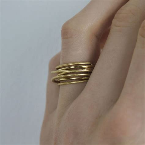 Tara Slim Wrap It Ring Versilberung Plating Silver Rings Carat Gold