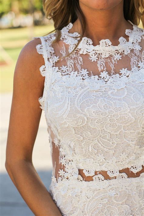 Ivory Lace Short Dress Short Dresses Saved By The Dress