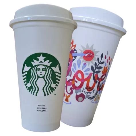 Copos Starbucks Reutilizável Plástico Clássico E Love 473 Ml Frete grátis