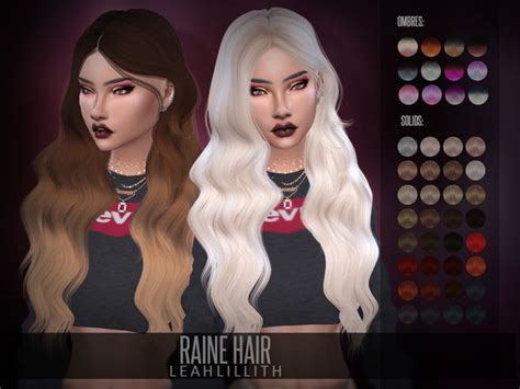 Leah Lilliths Leahlillith Raine Hair Sims 4 Sims Sims 4 Piercings