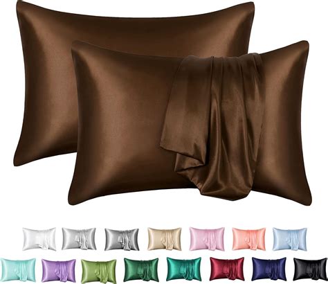 Mrandhm Satin Pillowcase For Hair And Skin Silk Satin Pillowcase 2 Pack King Size