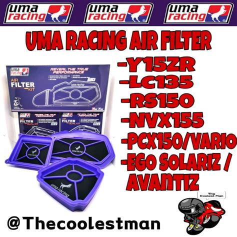 Uma Racing Air Filter Dual Kit Nvx Nmax Rs Ego Solariz