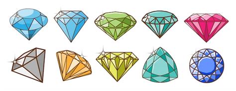 Premium Vector Diamond Vector Set