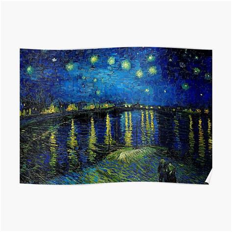 Póster La noche estrellada sobre el Ródano de Vincent van Gogh de