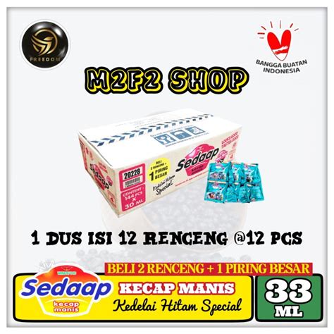 Jual Kecap Manis Sedaap Kedelai Hitam Special Sachet Ml Kemasan