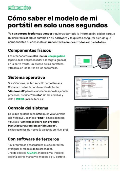 C Mo Saber El Modelo De Mi Port Til En Solo Unos Segundos