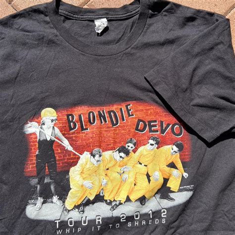 2012 Blonde Devo Whip It to Shreds tour tshirt... - Depop