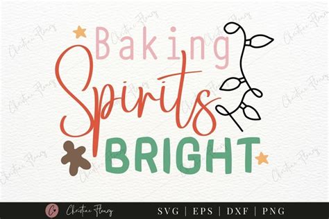 Baking Spirits Bright Svg Christmas Baking Svg