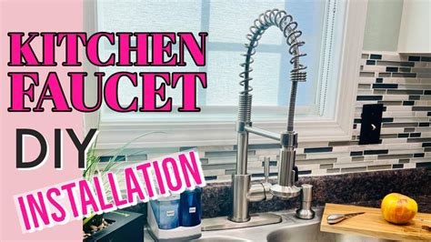 How To Install Kitchen Faucet Diy By Real Regular Homeowner Youtube