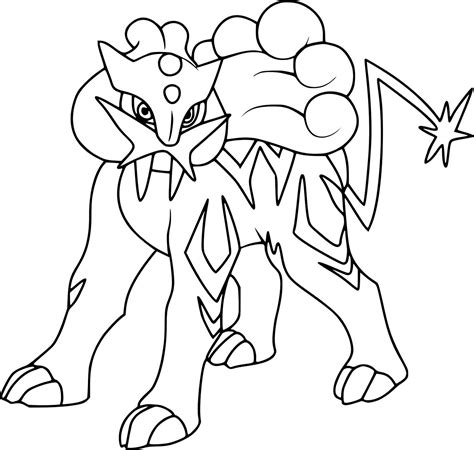 Raikou Pokemon Colouring Pages Pokemon Coloring Pages Pokemon Porn