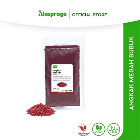 Jual Alasprogo Angkak Merah Bubuk Red Yeast Rice Powder Shopee