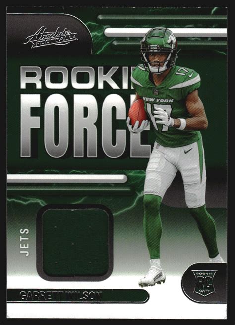 2022 Absolute Rookie Force Jerseys 6 Garrett Wilson NM MT