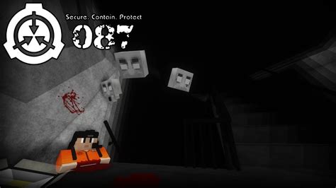 Scp In Minecraft Minecraft Horror Map Scp 087 Stairwell Youtube