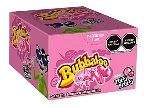 Chicle Bubbaloo Tutti Frutti Goma De Mascar Pack Piezas Mercadolibre