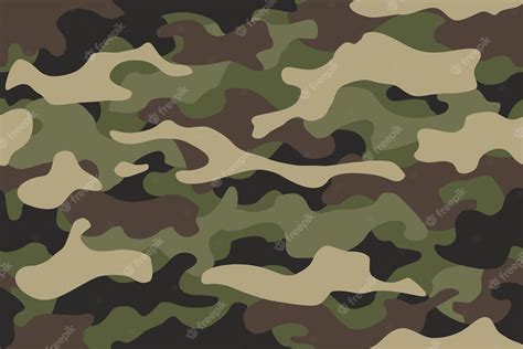 Premium Vector Camouflage Texture Seamless Pattern Abstract Modern