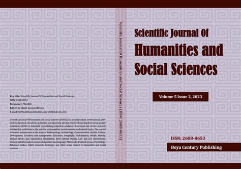 Scientific Journal Of Humanities And Social Sciences SJOHSS ISSN