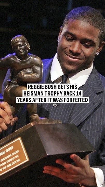 Reggie Bush Gets His Heisman Trophy Back 14 Years After It Was Forfeited Youtube