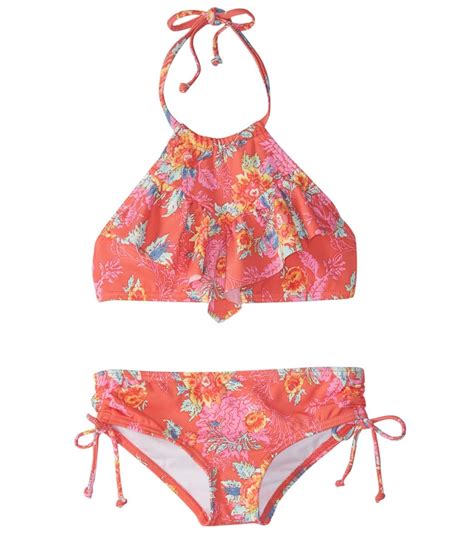 Billabong Girls Rosie Daze High Neck Bikini Set 4 14 At Swimoutlet