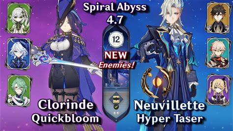 New Spiral Abyss C Clorinde Quickbloom C Neuvillette Hyper