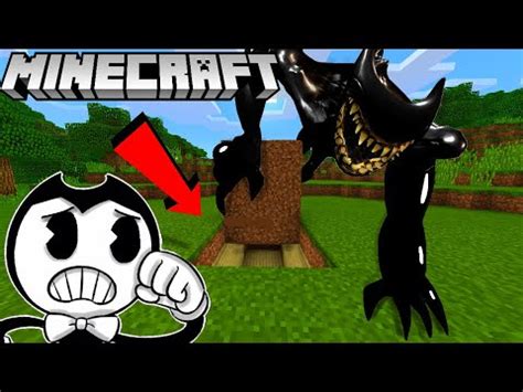 Bendy Finds A Scary Secret Base Beast Bendy Batim Minecraft Youtube