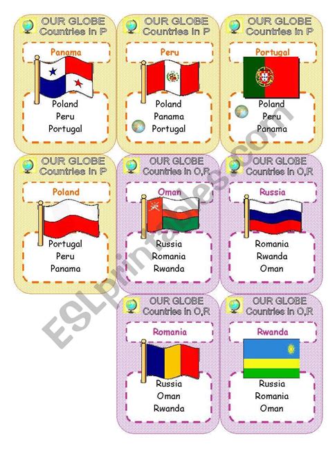 our globe - cards game - part 6 - ESL worksheet by 1hpf