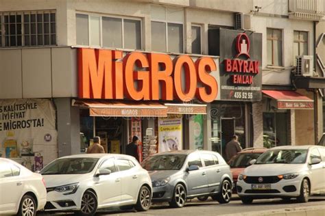 Samsun,Turkey - November 19, 2022 Migros Market with Cars Parket in Front of it Editorial Stock ...